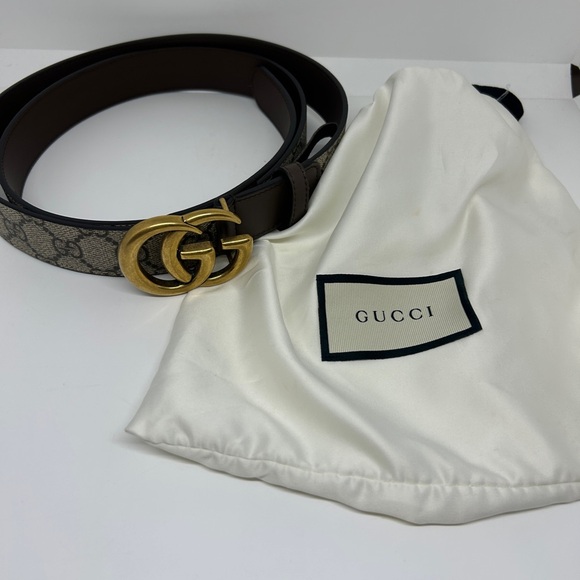 Gucci Marmont Brown Leather Belt - Picture 5 of 5